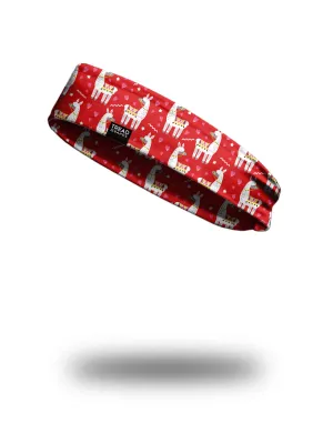 All-Season Contoured Headband - Llama Be Your Valentine