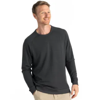 Free Fly Men's Bamboo Lightweight Fleece Crew - BLACK SAND