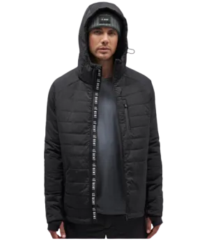 LeBent Mens Pramecou Wool Insulated Hooded Jacket