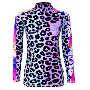 Neo Leopard - women's thermal ski top base layer