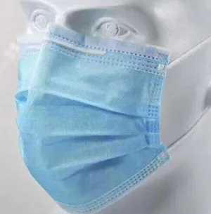 Secure Personal Care TotalDry™ Surgical Mask, ASTM Level 2, 3-Ply, Blue