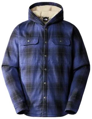 The North Face Mens Hooded Campshire Shirt Black Medium Half Dome Shadow Plaid